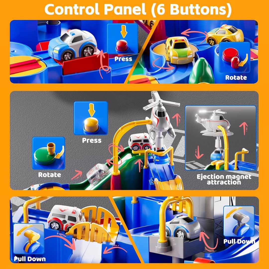 PuzzleDash™ Magnetic Tracks - Build, Race & Learn