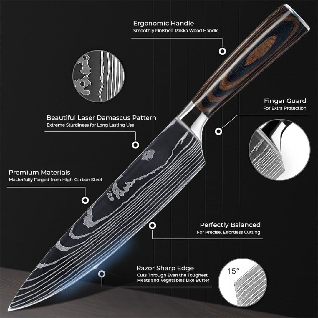 SamuraEdge™ Pro Knife Set - Mastercrafted Japanese Steel