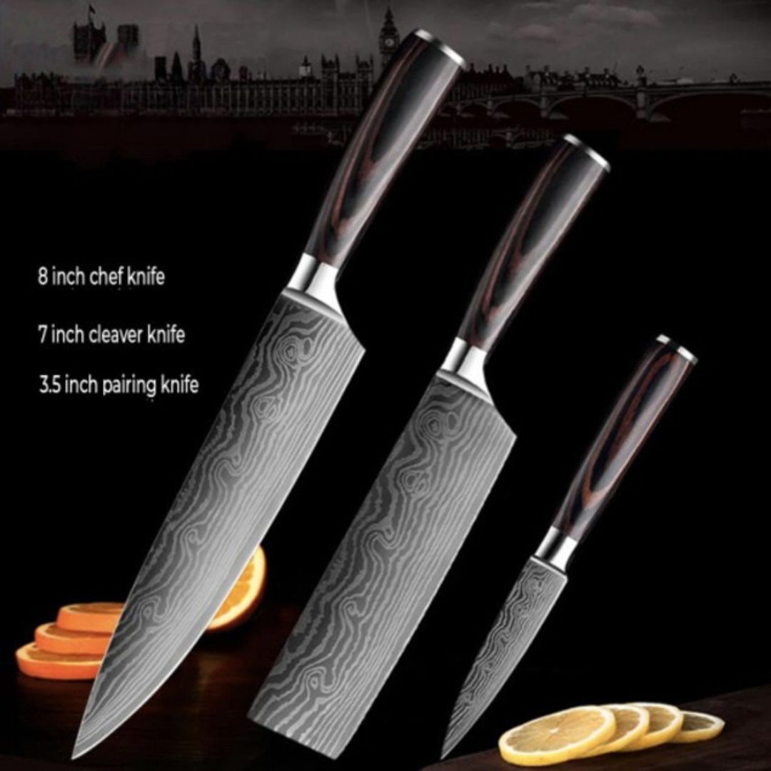 SamuraEdge™ Pro Knife Set - Mastercrafted Japanese Steel