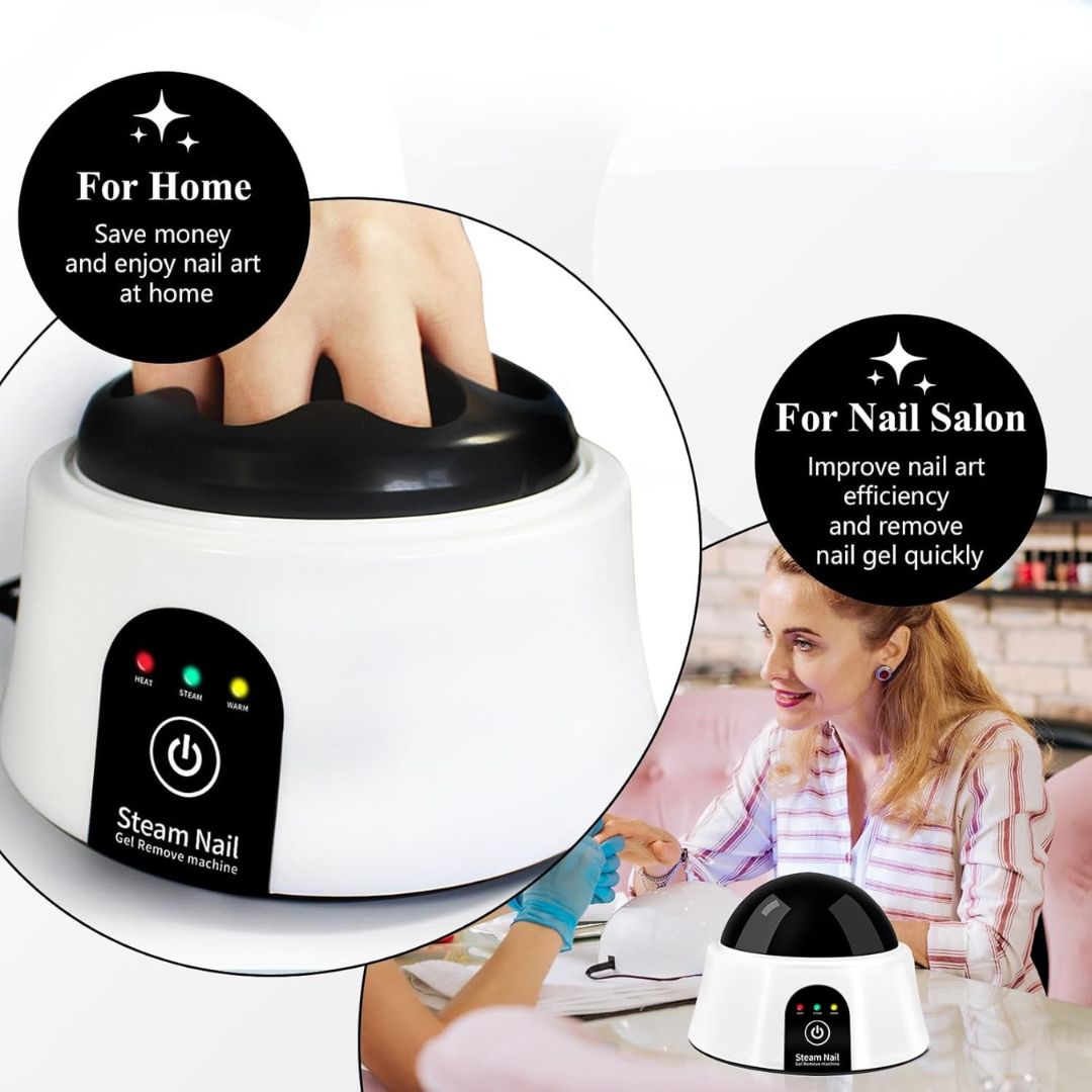 GlossOff™ Auto-Soaker - Effortless Gel/Acrylic Removal