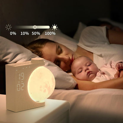 LunaRise™ Moon Lamp - Sunrise Alarm + 10 Nature Sounds
