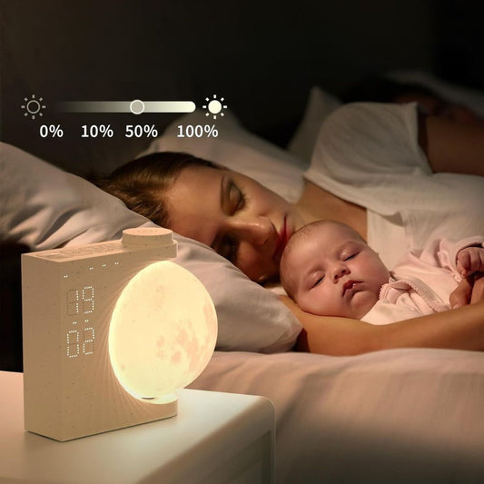 LunaRise™ Moon Lamp - Sunrise Alarm + 10 Nature Sounds
