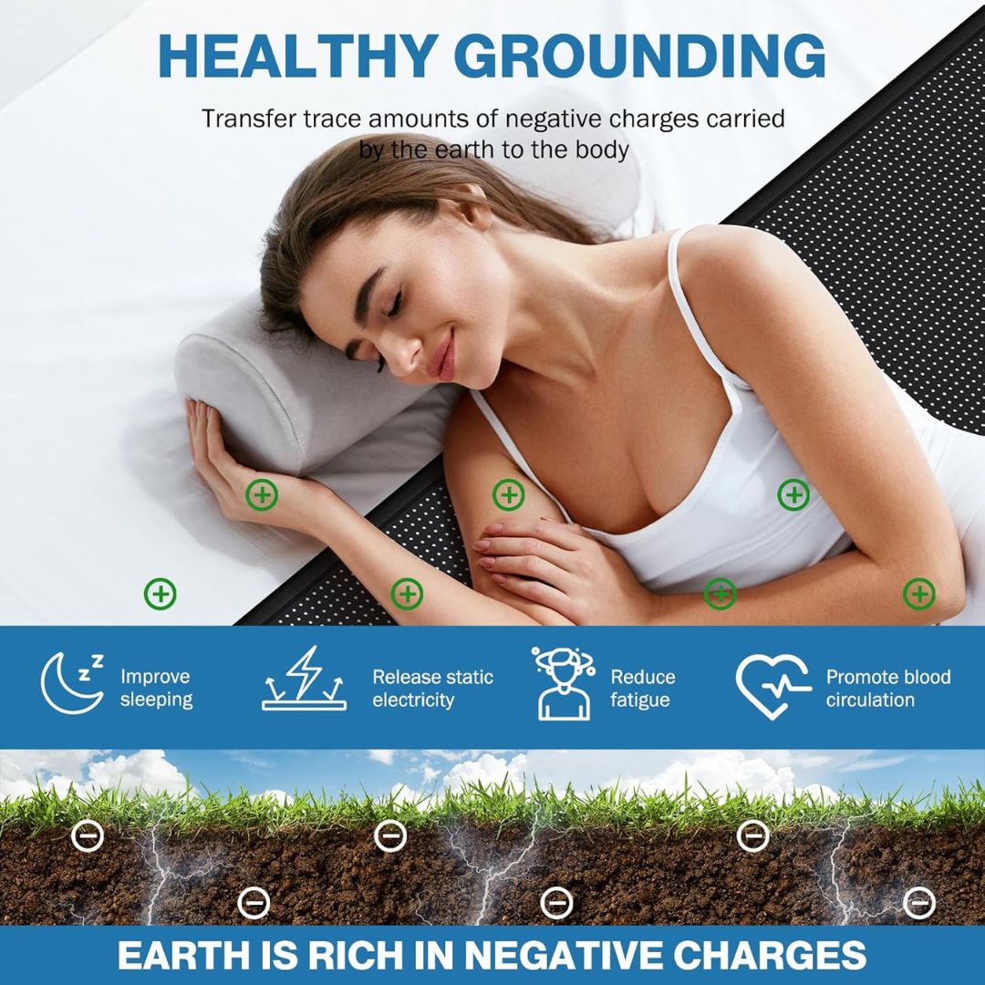 NaturaFlow™ Earthing Pad - Stress & Pain Relief While You Rest