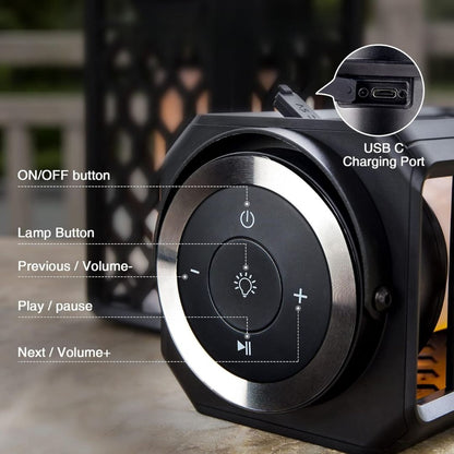 BlazeBeats™ Flame Speaker - Waterproof Sound + Hypnotic Firelight