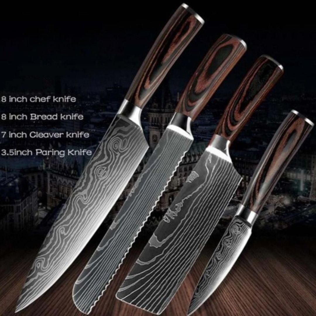SamuraEdge™ Pro Knife Set - Mastercrafted Japanese Steel