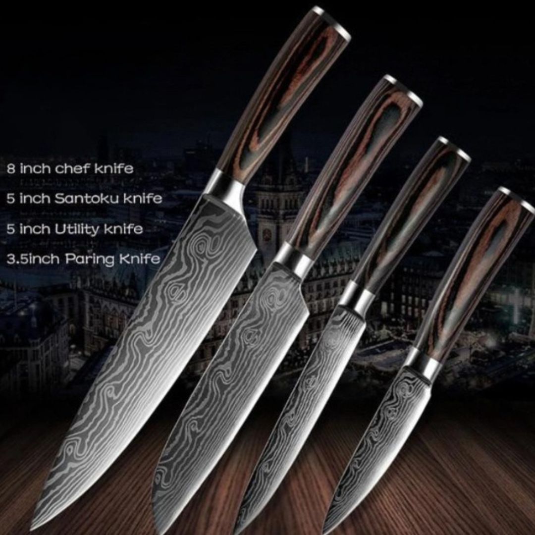 SamuraEdge™ Pro Knife Set - Mastercrafted Japanese Steel